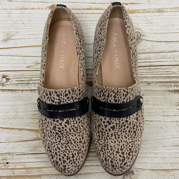 Chase & Chloe Cheetah Print “Kamila” Loafers Size 7 - Picture 6 of 9